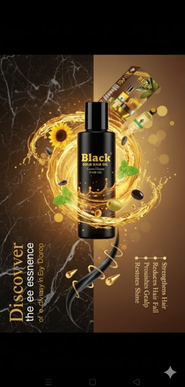 Black Gold Hair Oil & Shampoo