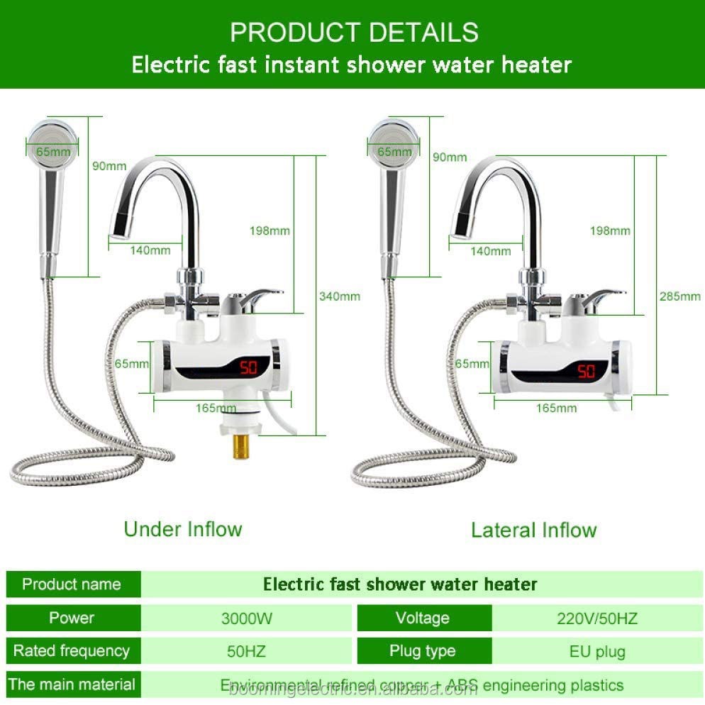 instant electric water heater with shower