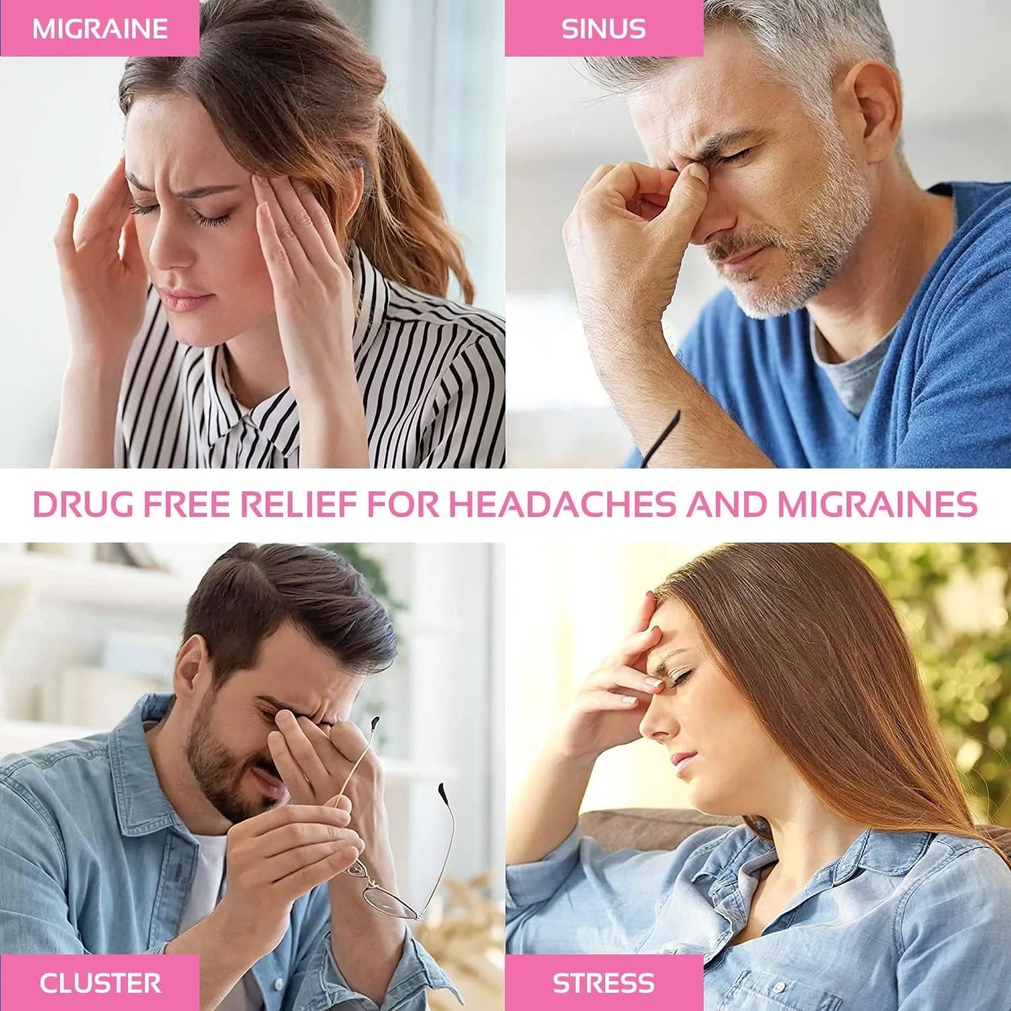 Migraine Relief Cap Therapy Headpack ,Pressure Massage Health Care