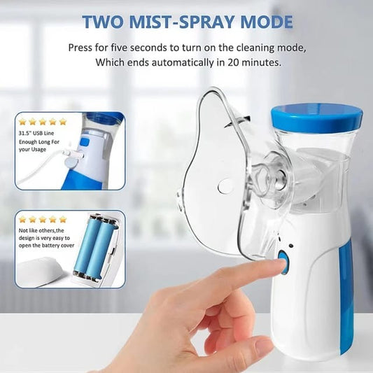 Portable Nebulizer Machine & Mask for Kids and Adults