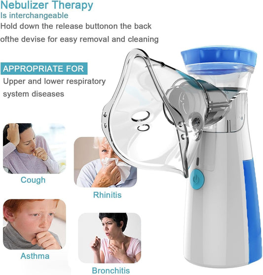 Portable Nebulizer Machine & Mask for Kids and Adults