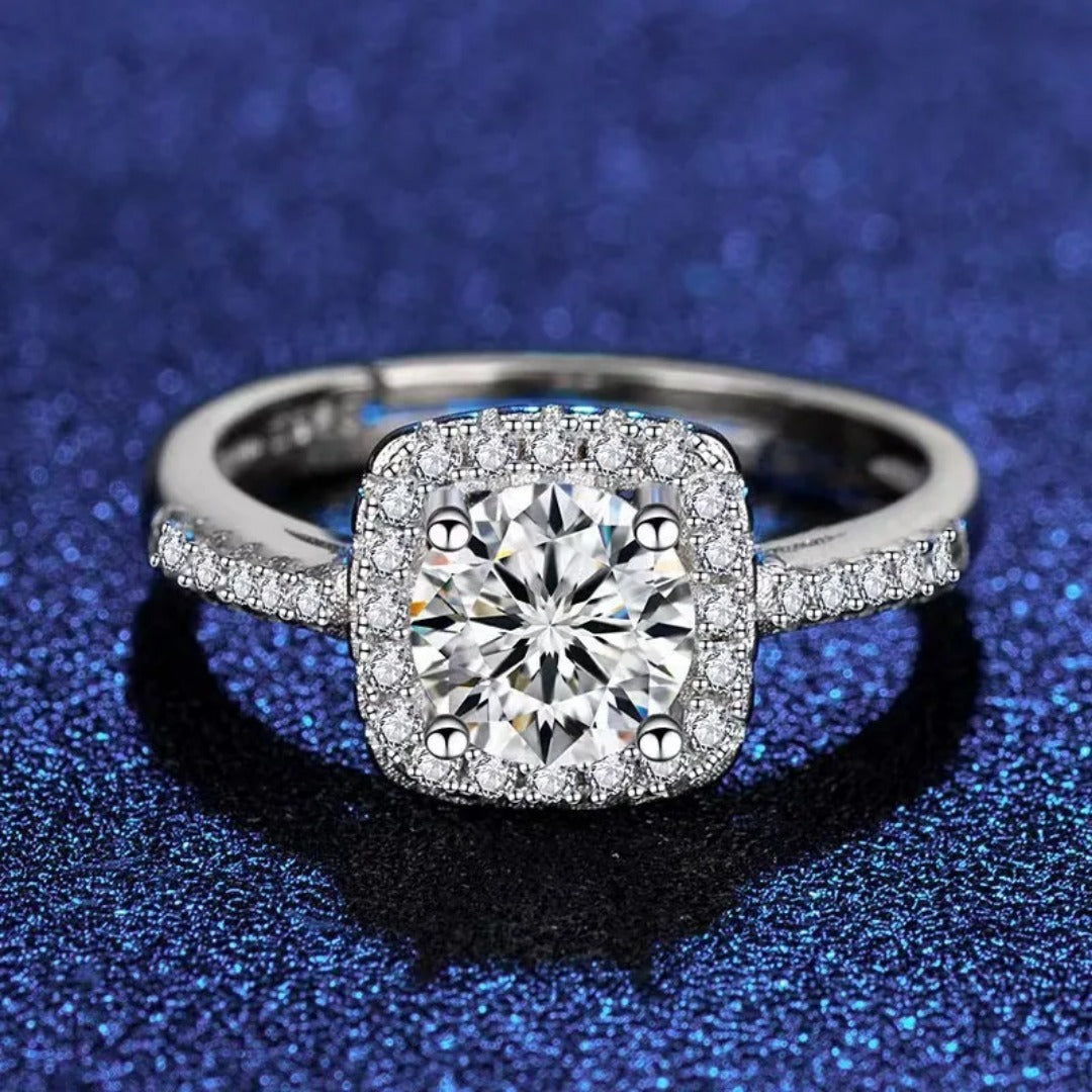 Luxury Diamond Zircon Crystal Earrings, Ring & Necklace Set For Girls