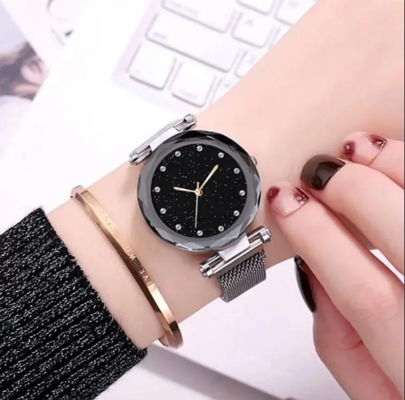 Waterproof Led Digital Watch Stainless Steel Strap For Girls